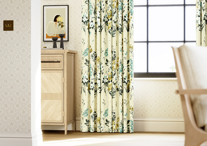 Wild Meadow, Pistachio - Made to Measure Curtains - Image 5